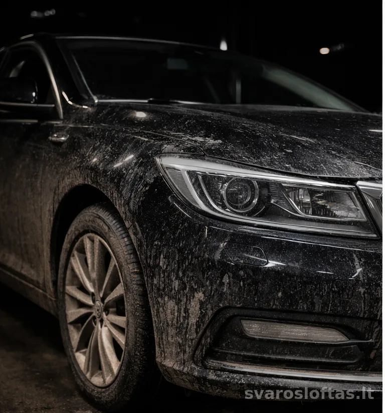 Exterior wash – before service, Švaros Loftas Vilnius